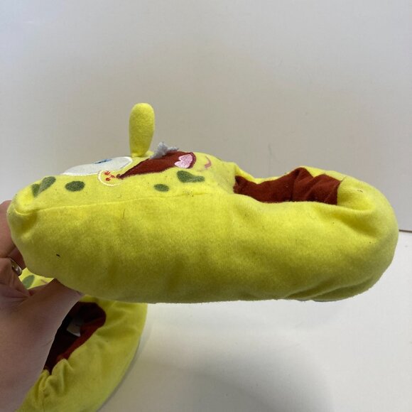 SpongeBob SquarePants Plush Slippers Nickelodeon 2003 Viacom Kids 2-3 Large - Picture 9 of 12